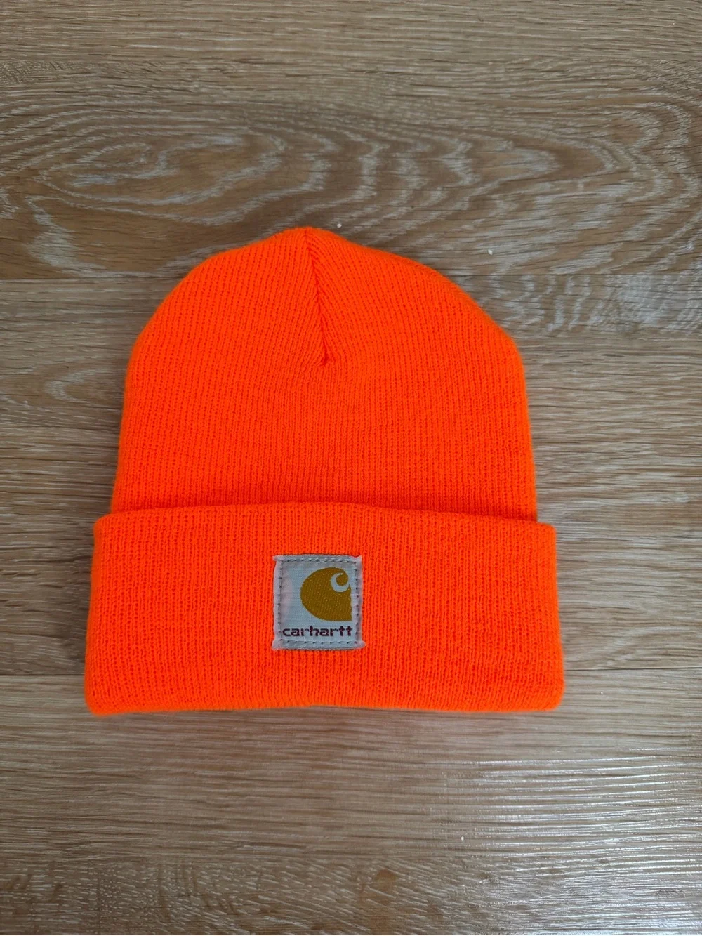 Carhartt Infant/Toddler Neon Orange Knit Cuffed Beanie